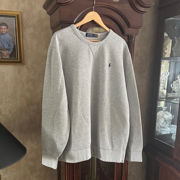 Polo by Ralph Lauren Light Gray Crewneck Sweatshirt like new - Picture 1 of 3
